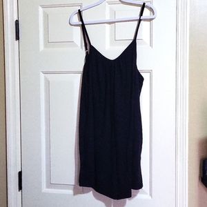 Black Romper with Pockets